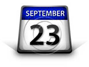 Calendar September 23 PPT PowerPoint Image Picture