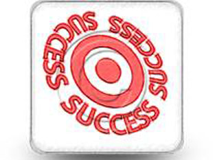 Success On Target Square Color Pen PPT PowerPoint Image Picture
