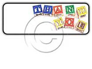 THANKYOU BLOCKS Rectangle Color Pencil PPT PowerPoint Image Picture