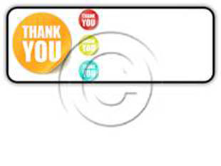 Thankyou Sticker Rectangle PPT PowerPoint Image Picture