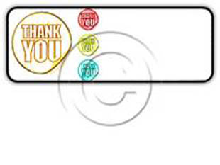 THANKYOU STICKER Rectangle Color Pencil PPT PowerPoint Image Picture
