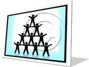 Teamwork Pyramid F Color Pencil PPT PowerPoint Image Picture