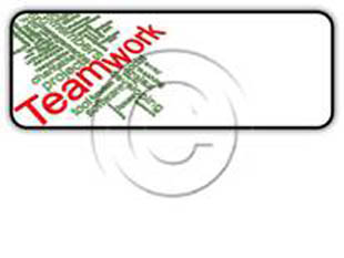 Teamwork Word Cloud Rectangle PPT PowerPoint Image Picture
