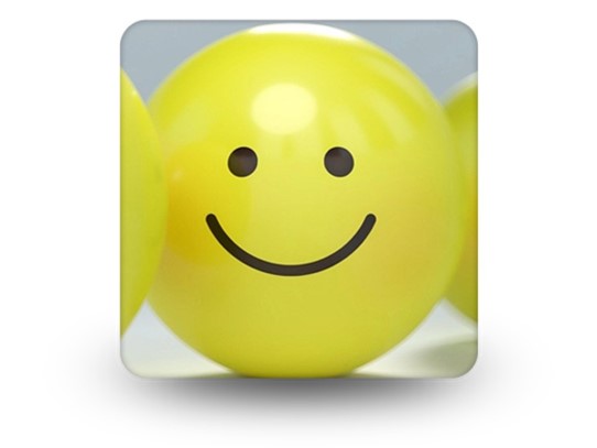 Emoji Smile Line Square