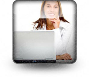 Download laptop woman b PowerPoint Icon and other software plugins for Microsoft PowerPoint