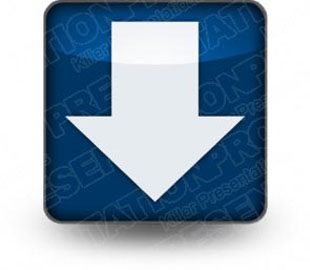 Download arrow down blue PowerPoint Icon and other software plugins for Microsoft PowerPoint