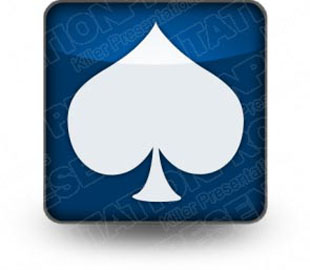 Download card spade blue PowerPoint Icon and other software plugins for Microsoft PowerPoint