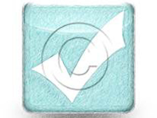 Checkmark Teal Color Pen PPT PowerPoint Image Picture