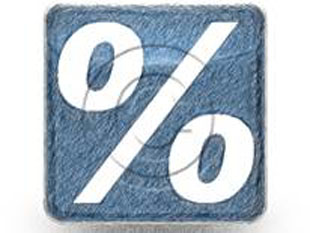 PercentSign Blue Color Pen PPT PowerPoint Image Picture