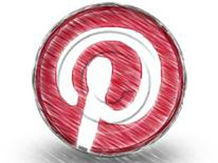 pinterest Circle 1 color pen PPT PowerPoint Image Picture