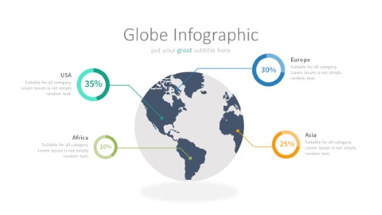 027 World Percentages PowerPoint Infographic pptx design