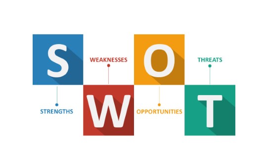 042 Flat SWOT Infographic PowerPoint Infographic pptx design