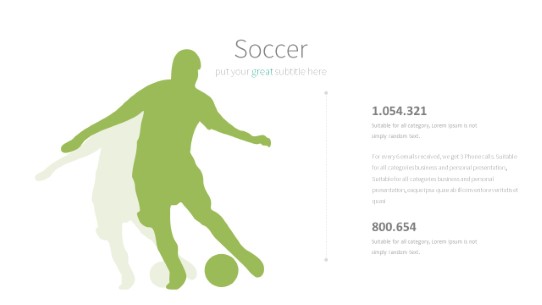 011 Soccer PowerPoint Infographic pptx design