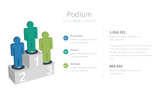 034 Podium PowerPoint Infographic pptx design
