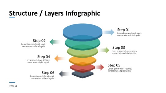 001 - Structure Layers PowerPoint Infographic pptx design