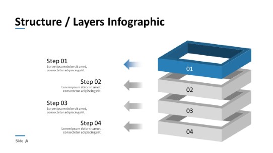 004 - Structure Layers PowerPoint Infographic pptx design