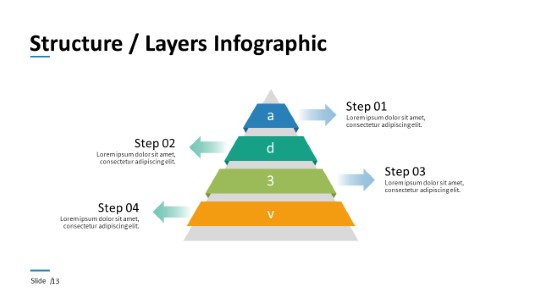 013 - Pyramid Layers PowerPoint Infographic pptx design