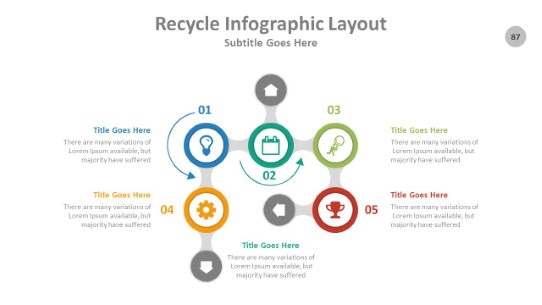 Recycle 087 PowerPoint Infographic pptx design