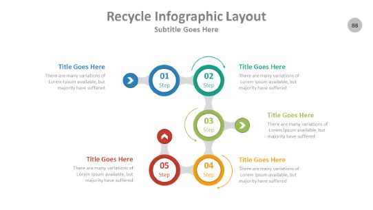 Recycle 088 PowerPoint Infographic pptx design