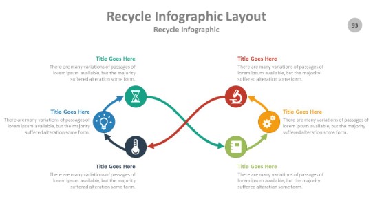 Recycle 093 PowerPoint Infographic pptx design