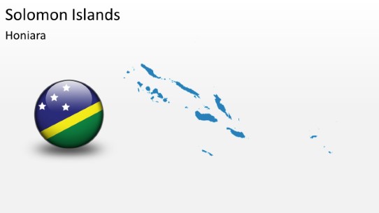 PowerPoint Map - Solomon Islands