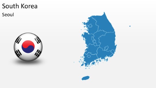 PowerPoint Map - South Korea