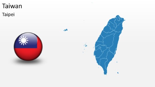 PowerPoint Map - Taiwan