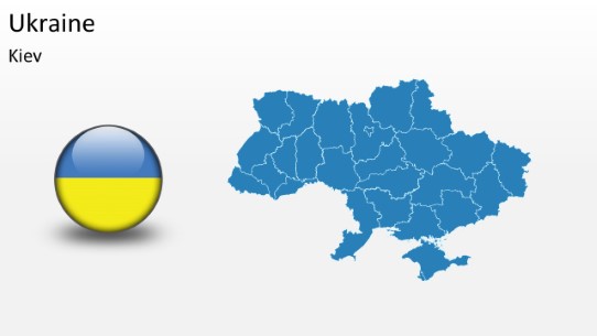 PowerPoint Map - Ukraine
