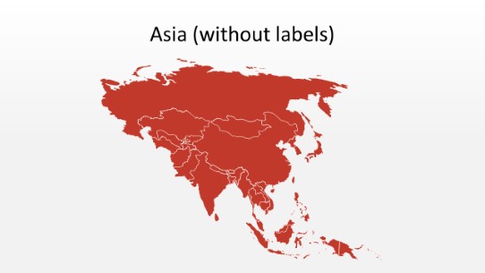 PowerPoint Map - Asia 010