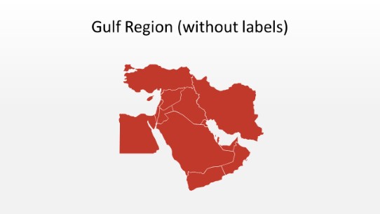 PowerPoint Map - Gulf 012
