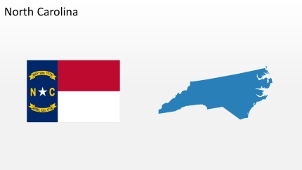 PowerPoint Map - North Carolina