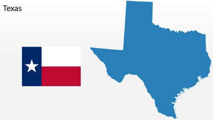 PowerPoint Map - Texas