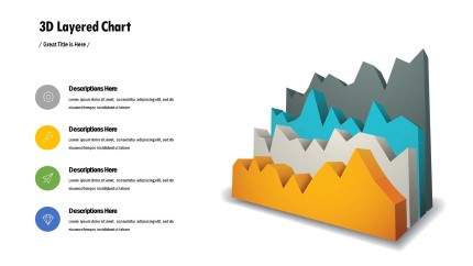 3D Layered Chart PowerPoint PPT Slide design