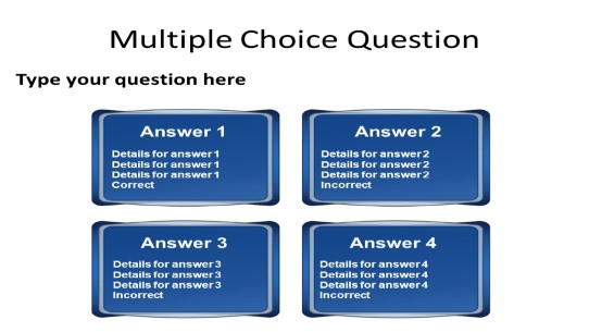 Multiple Choice Details PowerPoint PPT Slide design