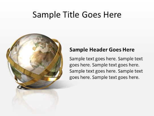Globe 5 PowerPoint PPT Slide design
