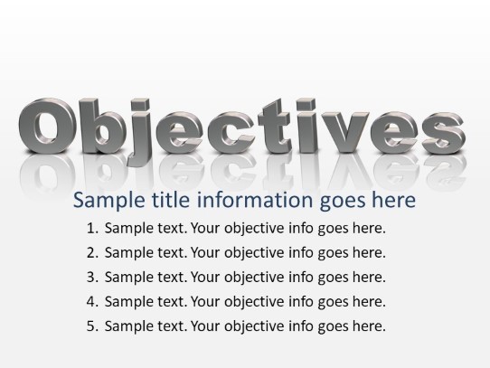 Objectives Slide PowerPoint PPT Slide design