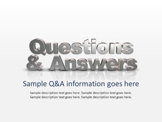 Questions Answers Slide PowerPoint PPT Slide design
