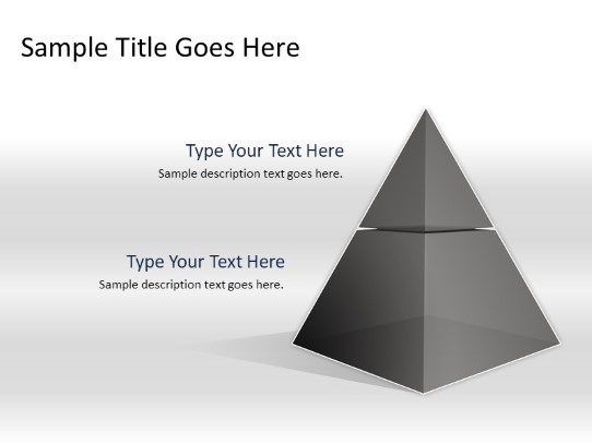 Pyramid A 2gray PowerPoint PPT Slide design
