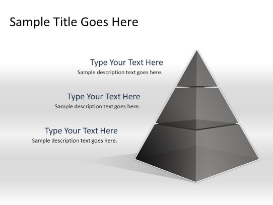 Pyramid A 3gray PowerPoint PPT Slide design