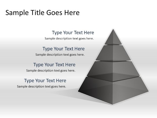 Pyramid A 4gray PowerPoint PPT Slide design