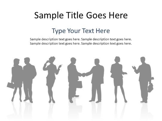 Silhouette Mixed Gray 01 PowerPoint PPT Slide design