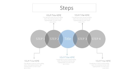 Steps editable shapes 4 PowerPoint PPT Slide design