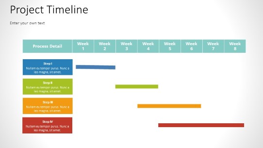 Project Timeline widescreen PowerPoint PPT Slide design