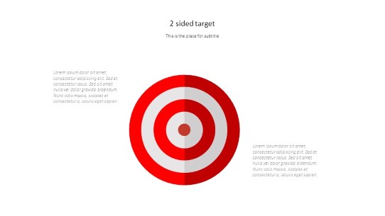 Target Business 2 Sided PowerPoint PPT Slide design
