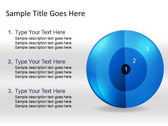 Targetsphere B 3lightblue PowerPoint PPT Slide design