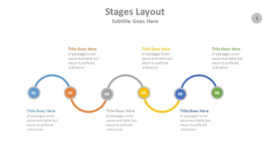 Timeline Arcs 2 PowerPoint PPT Slide design