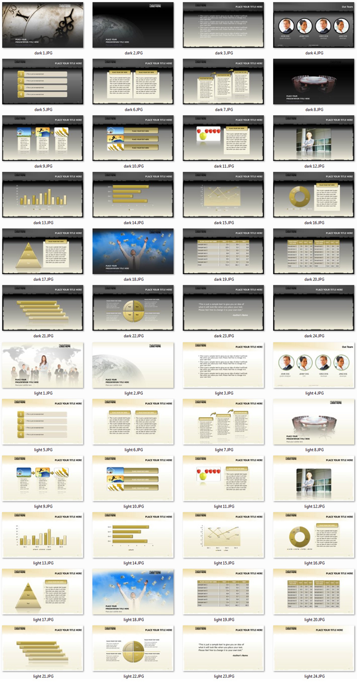 Power Presentation: World Business PPT Premium PowerPoint Presentation Template Slide Set