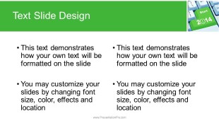 Enter New Year Widescreen PowerPoint Template text slide design