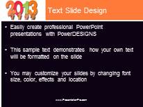 HANDS HOLDING YEAR Widescreen PowerPoint Template text slide design