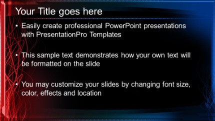 Lines Widescreen PowerPoint Template text slide design